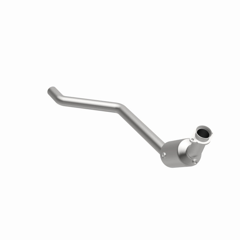 MagnaFlow 5461224 carb direct-fit catalytic converter, front three-quarter view of the turntable spin