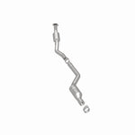 MagnaFlow 5411419 carb direct-fit catalytic converter, rear three-quarter view of the turntable spin