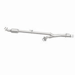 MagnaFlow 5491573 carb direct-fit catalytic converter, side view of the turntable spin