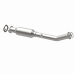 MagnaFlow 4593218 carb direct-fit catalytic converter, opposite rear three-quarter view of the turntable spin