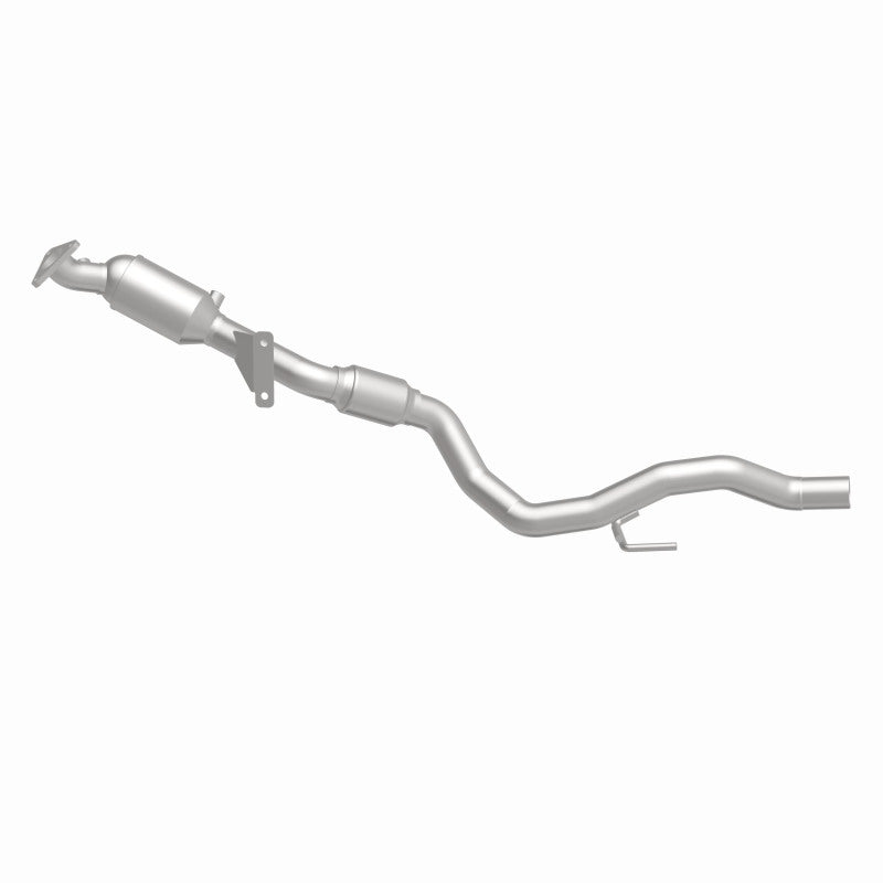 MagnaFlow 5551410 carb direct-fit catalytic converter, side view of the turntable spin