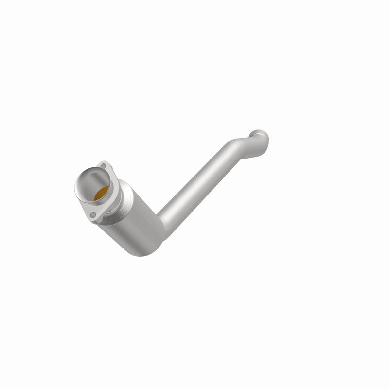 MagnaFlow 5551531 carb direct-fit catalytic converter, opposite front three-quarter view of the turntable spin