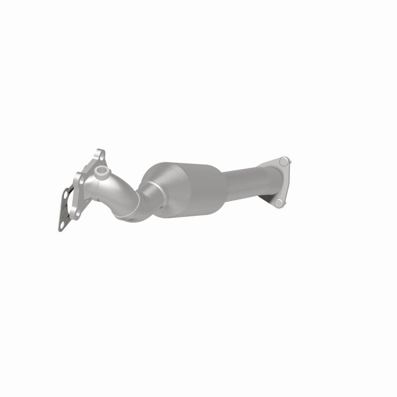 MagnaFlow 5582610 carb direct-fit catalytic converter, rear three-quarter view of the turntable spin