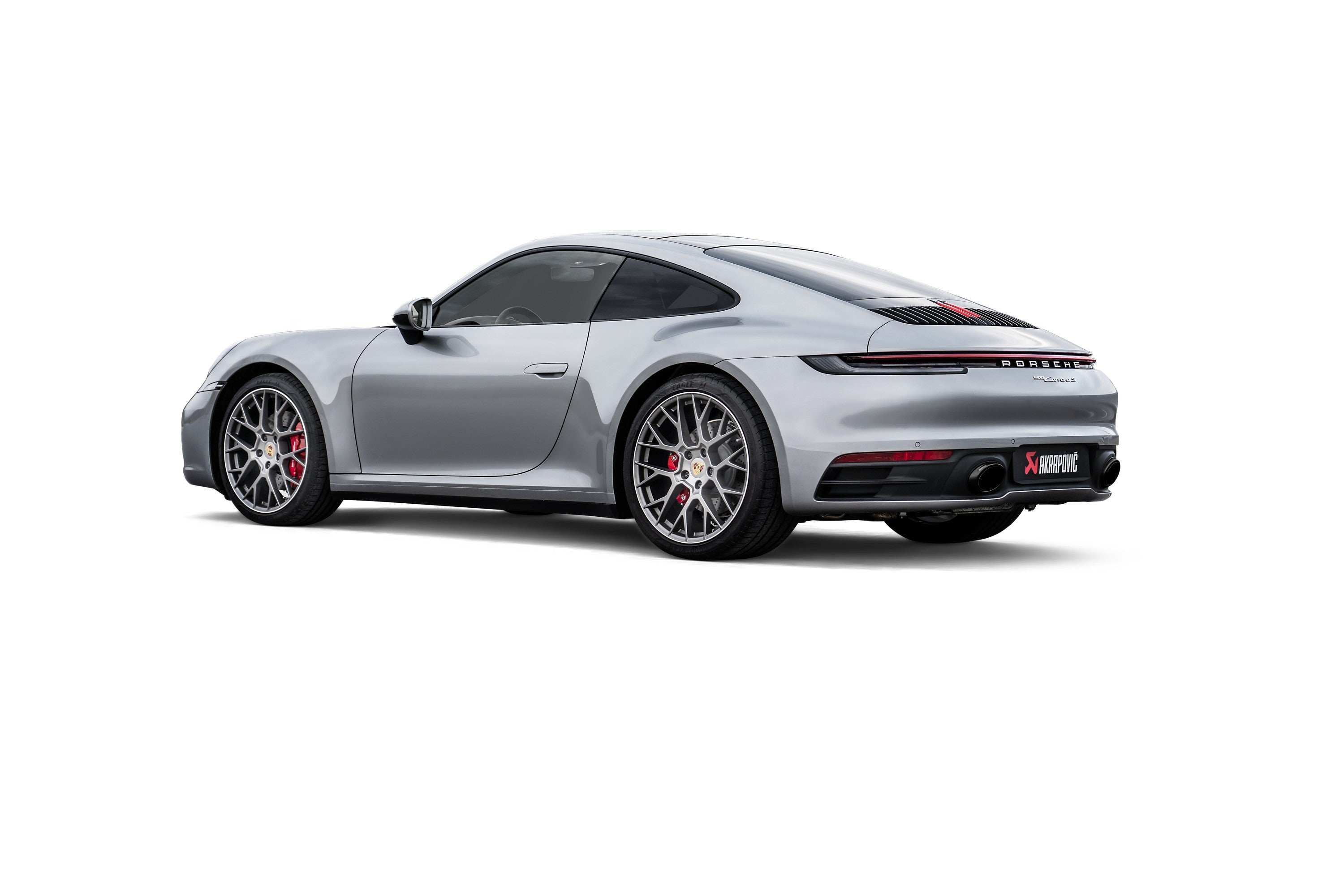 Akrapovic Porsche 911 Carrera /S/4/4S/GTS/Cabriolet/Targa/Dakar (992) Slip-On Line Titanium Exhaust S-PO/T/8 for Porsche 911 Carrera/S/4/4S/GTS 992 2020-2024, top view