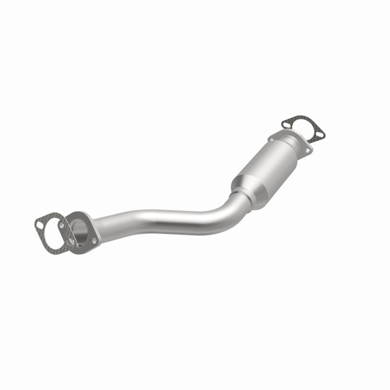 MagnaFlow 5592317 carb direct-fit catalytic converter, opposite front three-quarter view of the turntable spin