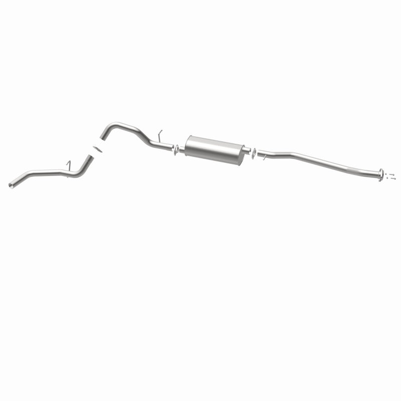 BRExhaust 106-0503 direct-fit exhaust kit, opposite rear three-quarter view of the turntable spin