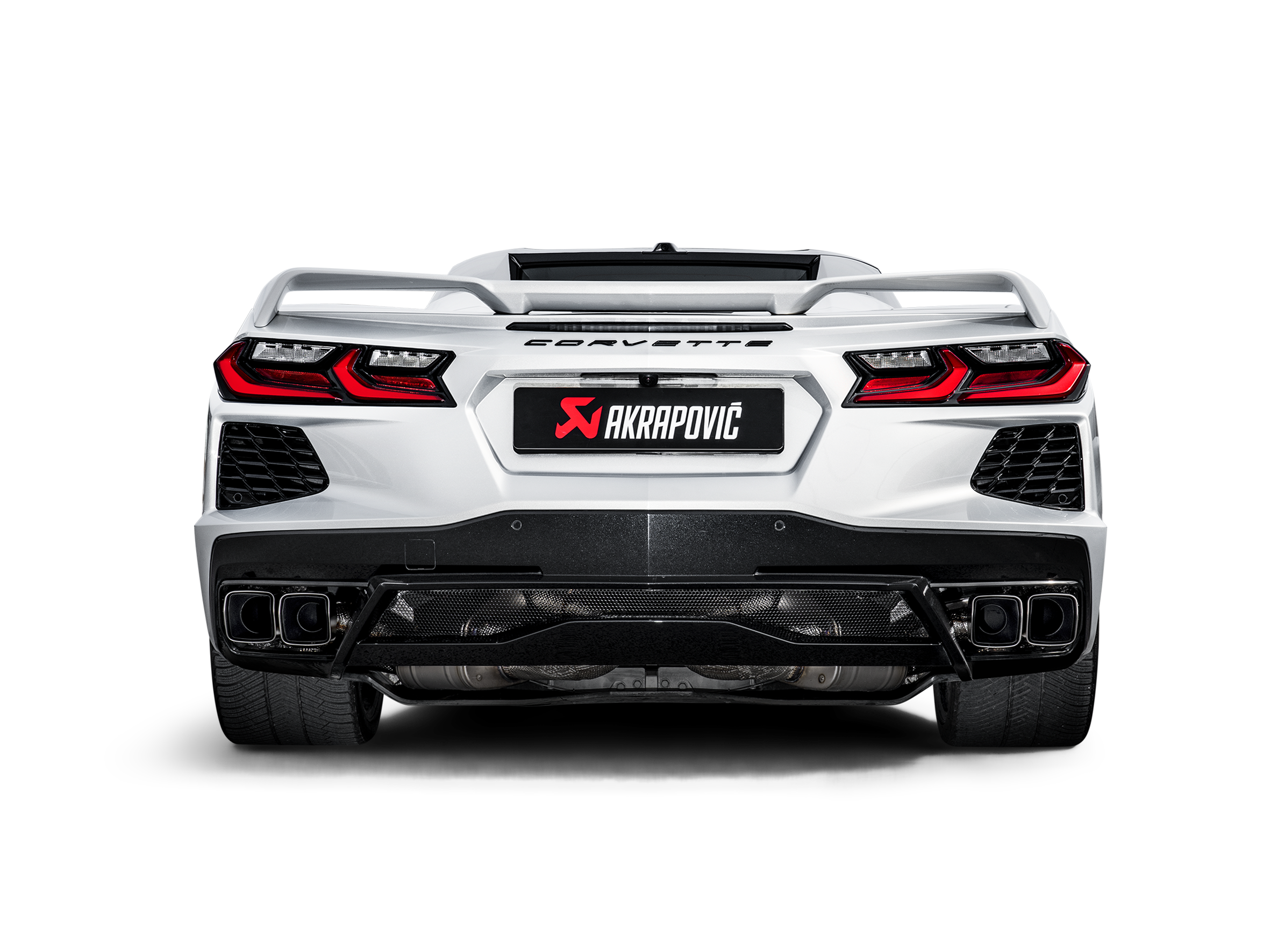 Akrapovic Chevrolet Corvette C8 Slip-On Line (Titanium) S-CO/TI/3 for Chevrolet Corvette Stingray C8 2021-2027, side view