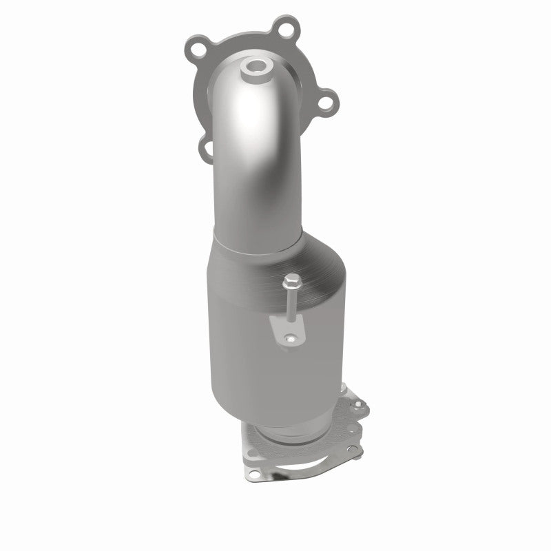 MagnaFlow 52892 oem grade direct-fit catalytic converter, rear view of the turntable spin