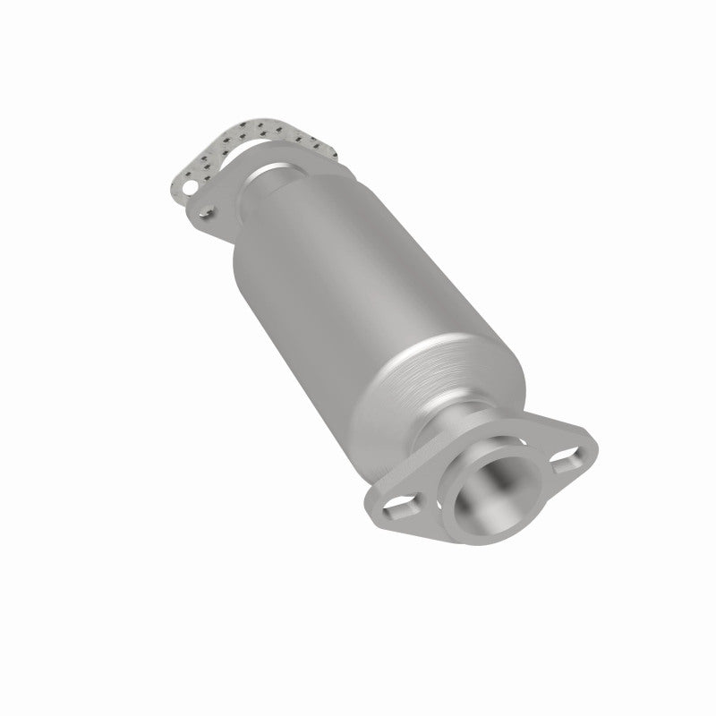 MagnaFlow 3391757 carb direct-fit catalytic converter, rear three-quarter view of the turntable spin