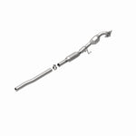 MagnaFlow 551887 carb direct-fit catalytic converter, rear view of the turntable spin