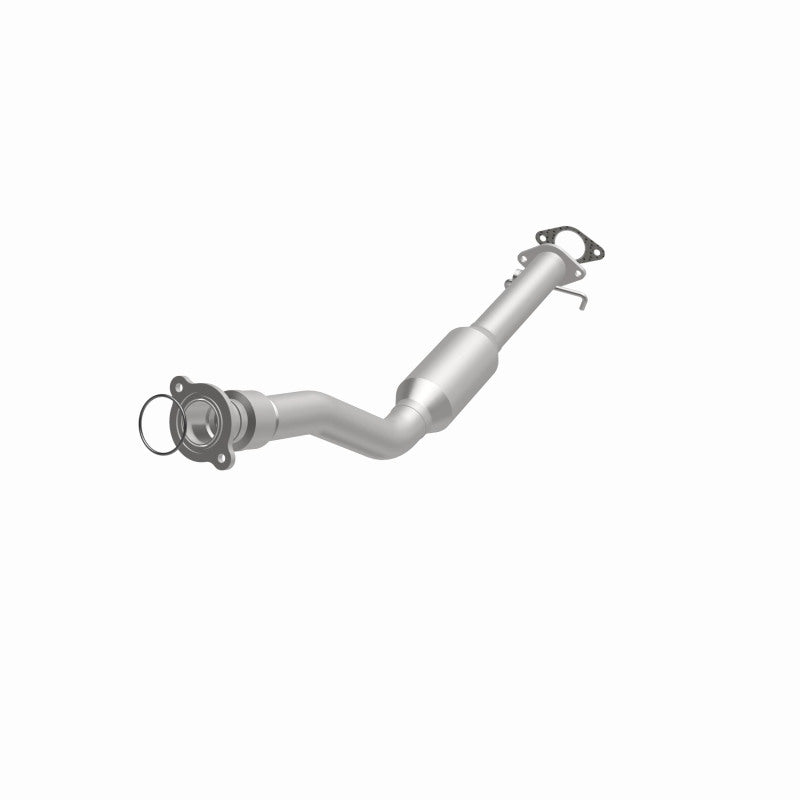 MagnaFlow 5461532 carb direct-fit catalytic converter, opposite front three-quarter view of the turntable spin