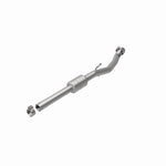 MagnaFlow 557427 carb direct-fit catalytic converter, rear view of the turntable spin