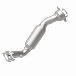 MagnaFlow 52463 oem grade direct-fit catalytic converter, rear view of the turntable spin