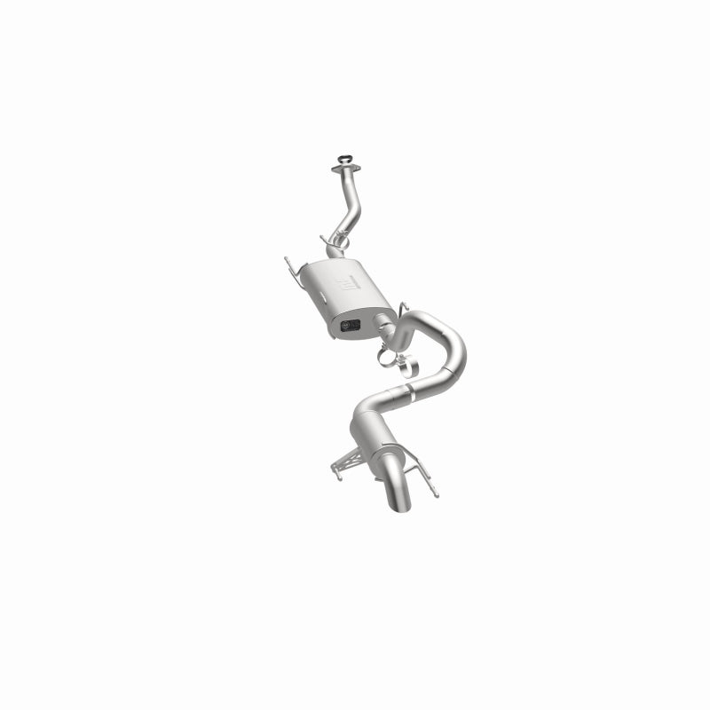 MagnaFlow 19679 overland series cat-back exhaust, opposite side view of the turntable spin