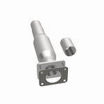 MagnaFlow 5561482 carb direct-fit catalytic converter, opposite side view of the turntable spin