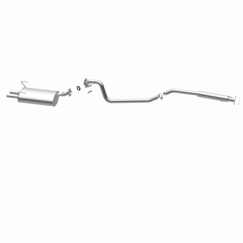 BRExhaust 106-0398 direct-fit exhaust kit, opposite rear three-quarter view of the turntable spin