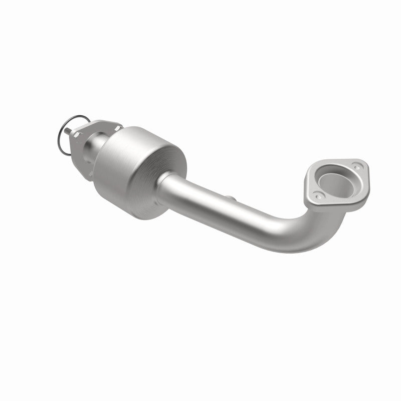 MagnaFlow 21-978 oem grade direct-fit catalytic converter, opposite rear three-quarter view of the turntable spin