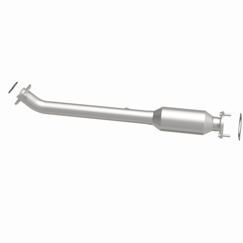 MagnaFlow 5592602 carb direct-fit catalytic converter, side view of the turntable spin