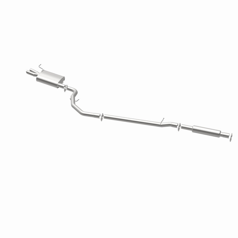 BRExhaust 106-0900 direct-fit exhaust kit, opposite rear three-quarter view of the turntable spin