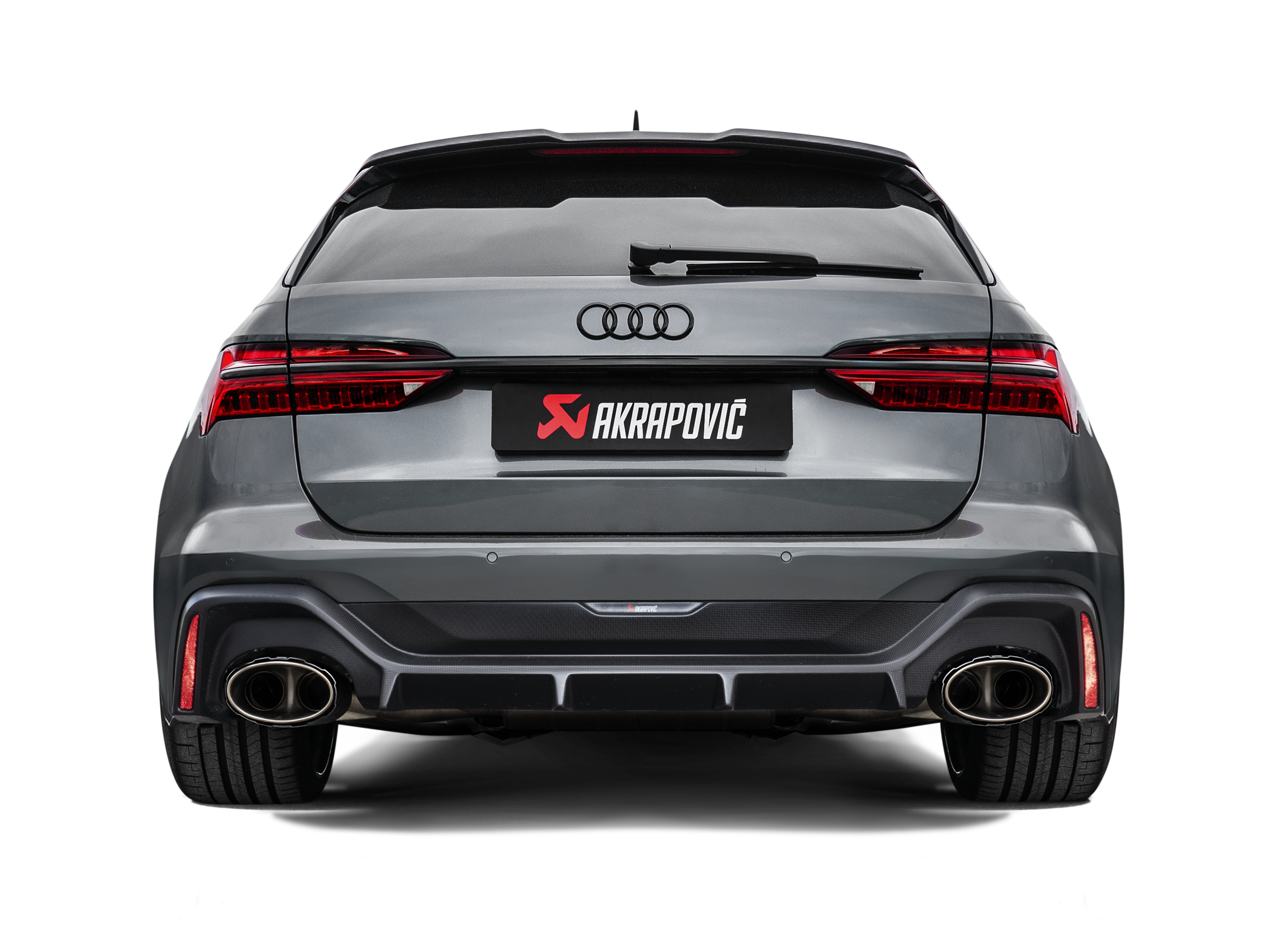 Akrapovic Audi RS 7 Sportback (C8) OPF/GPF Evolution Line Exhaust (Titanium) S-AU/T/1H for Audi RS7 Sportback C8 2021-2027, side view