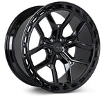 Vossen X Urban Forged UVX - 22x10.5 - ET26 - 5x120 - 72.6 - GB - Gloss Black - Defender Front