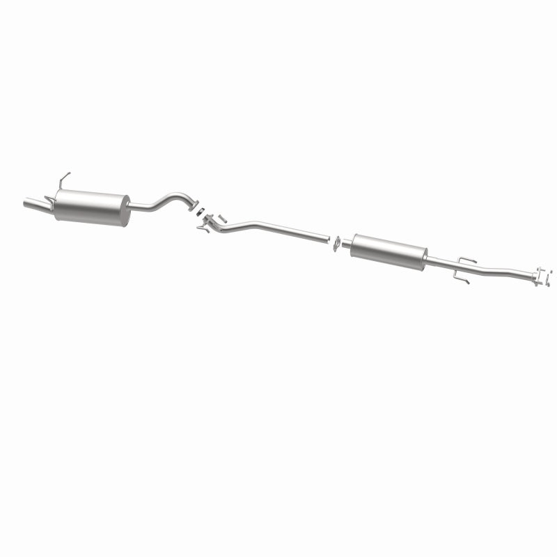 BRExhaust 106-0086 direct-fit exhaust kit, opposite rear three-quarter view of the turntable spin