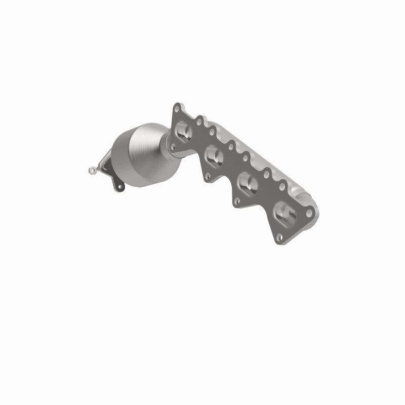 MagnaFlow 5531899 carb manifold converter, front three-quarter view of the turntable spin