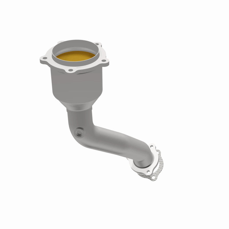 MagnaFlow 5582594 carb direct-fit catalytic converter, opposite side view of the turntable spin