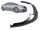 wide view of Stillen Splitter [OEM Non-Sport Fascia] for Infiniti G35 Coupe 2003-2007 with white background