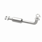 MagnaFlow 52050 oem grade direct-fit catalytic converter, opposite rear three-quarter view of the turntable spin