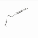 BRExhaust 106-0121 direct-fit exhaust kit, rear view of the turntable spin