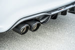 Akrapovic BMW M2 Competition (F87N) Slip-On Line (Titanium) w/Carbon Fiber Tips S-BM/T/3H for BMW M2 Competition F87 2019-2021, close-up