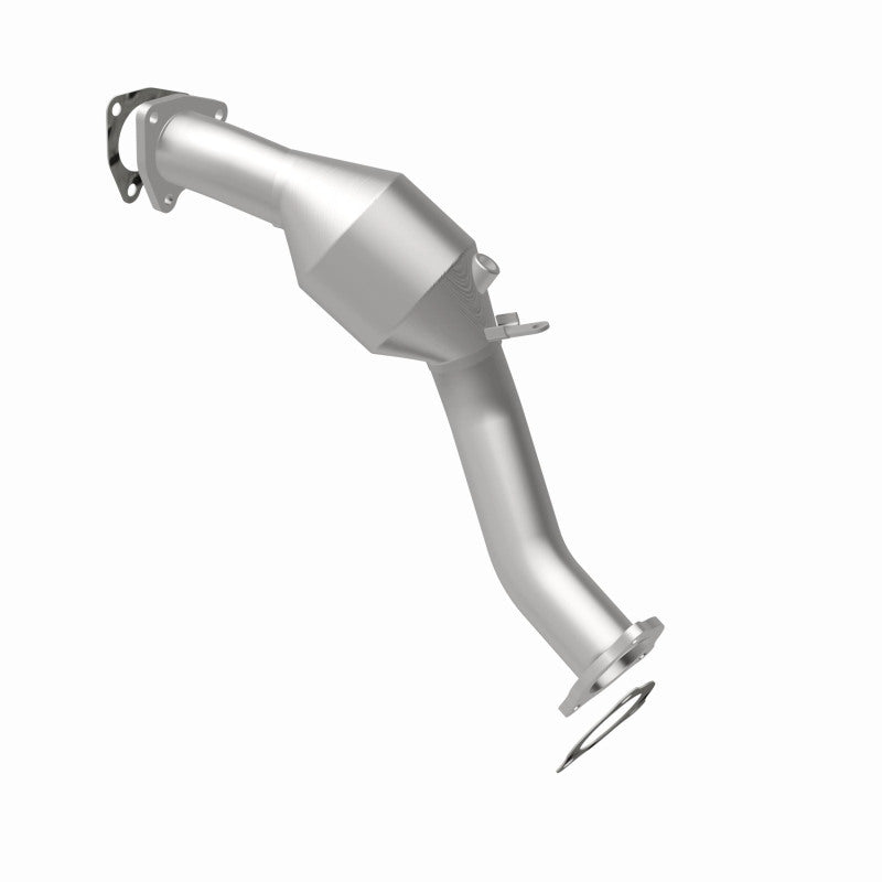 MagnaFlow 5451400 carb direct-fit catalytic converter, rear view of the turntable spin