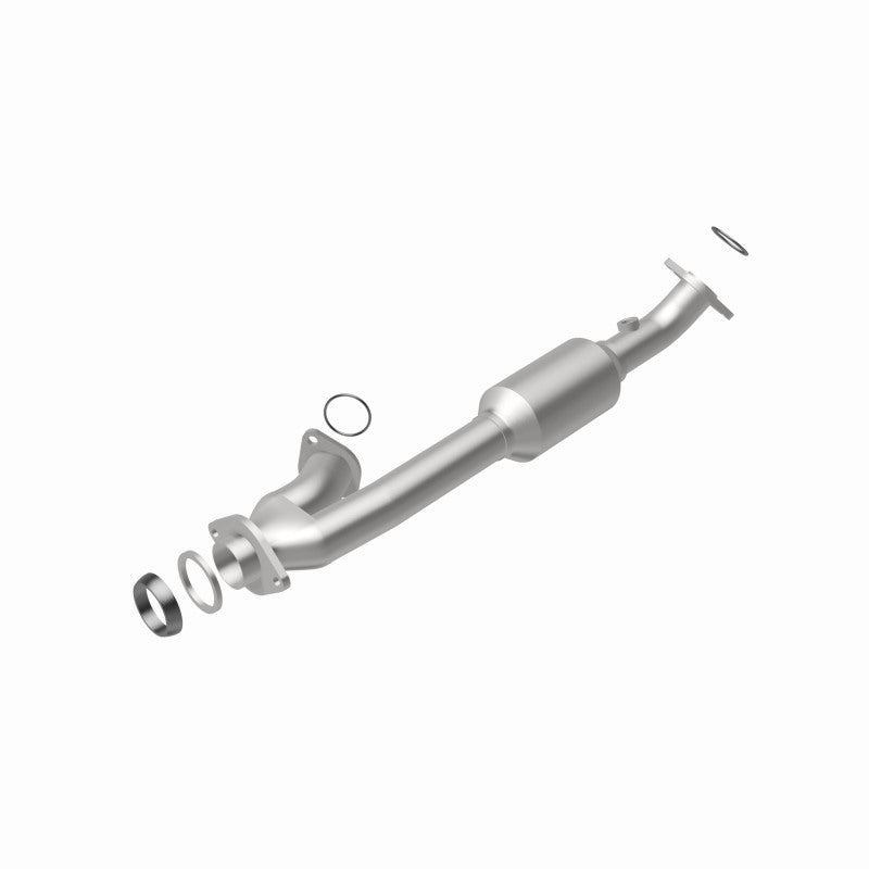 MagnaFlow 5592211 carb direct-fit catalytic converter, rear view of the turntable spin