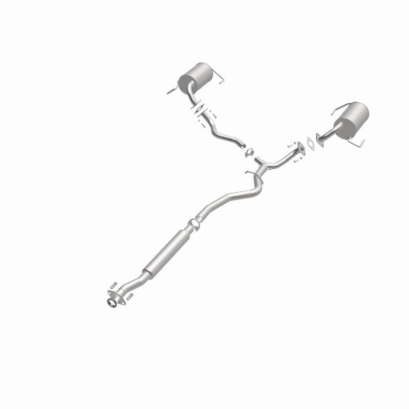 BRExhaust 106-0163 direct-fit exhaust kit, opposite front three-quarter view of the turntable spin