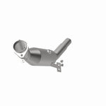 MagnaFlow 52997 oem grade direct-fit catalytic converter, opposite front three-quarter view of the turntable spin
