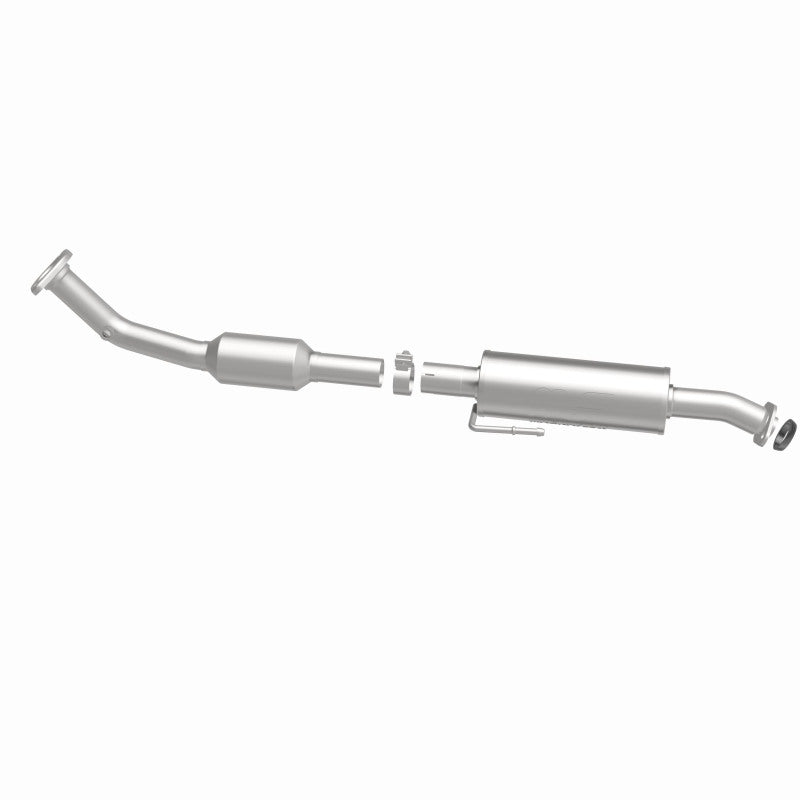 MagnaFlow 280080 oem grade direct-fit catalytic converter, side view of the turntable spin