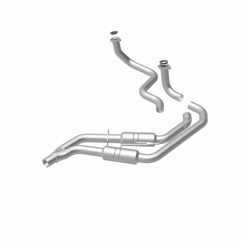 MagnaFlow 3322479 carb direct-fit catalytic converter, rear view of the turntable spin