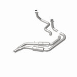 MagnaFlow 3322479 carb direct-fit catalytic converter, rear view of the turntable spin