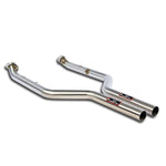 wide side view of Supersprint Headers Back Package, F1 Race for BMW E90 M3 2008-2011 4.0 V8 with white background