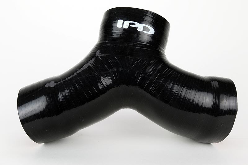 Black IPD silicone Y intake hose included with the 981 plenum - IPD for Porsche 981 Boxster