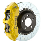 GT2 Brembo GT 6-piston front kit, yellow caliper, 380mm type 3 slotted 2-piece disc