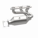 MagnaFlow 52390 oem grade manifold converter, opposite side view of the turntable spin