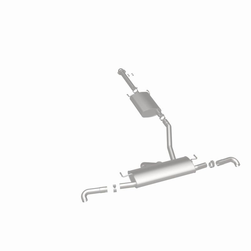BRExhaust 106-0958 direct-fit exhaust kit, rear three-quarter view of the turntable spin