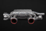 Capristo valved exhaust for Porsche 991.2 Carrera/GTS with carbon tips and red inner sleeves