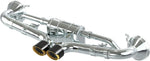 Render of Capristo 992 GT3 valved exhaust with gold-insert tips