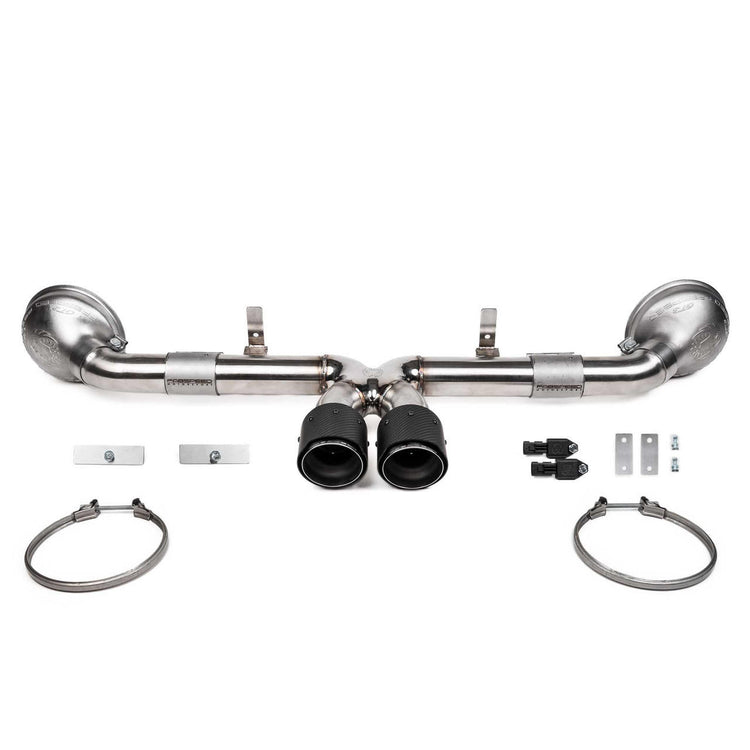 Fabspeed Porsche 992 GT3 Supercup exhaust with clamps and hardware