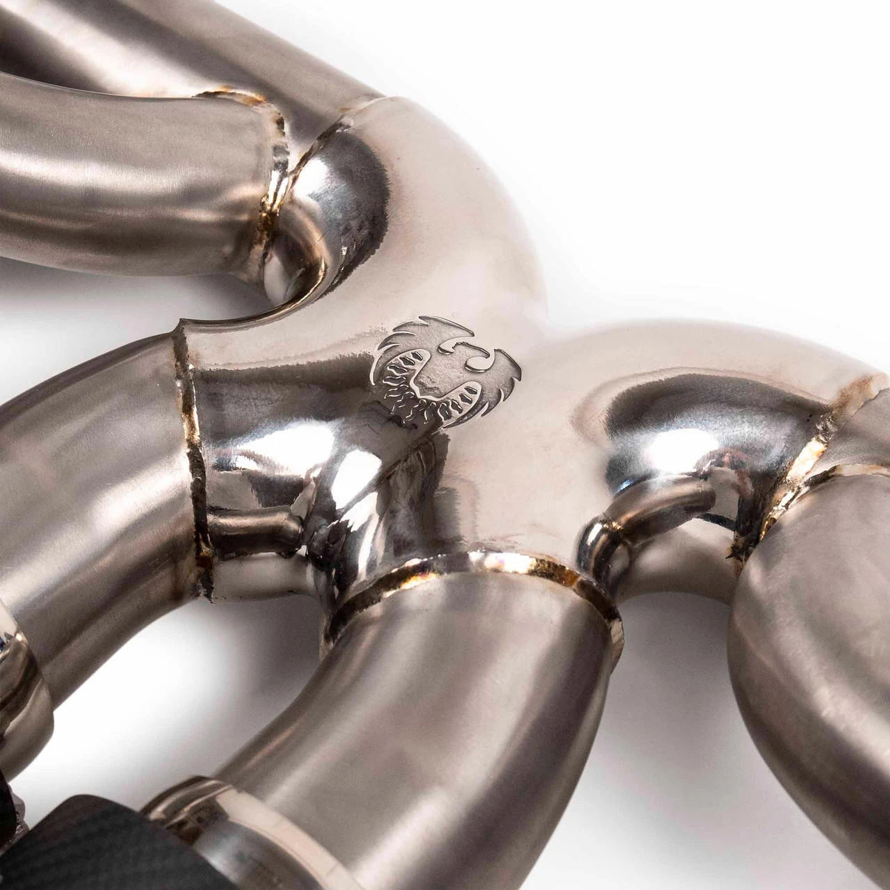 Titanium crossover on the 992 GT3 valved exhaust