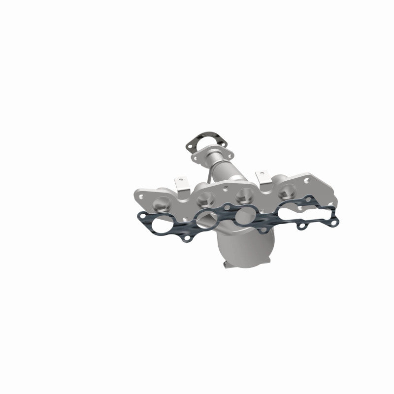 MagnaFlow 5551444 carb manifold converter, opposite side view of the turntable spin