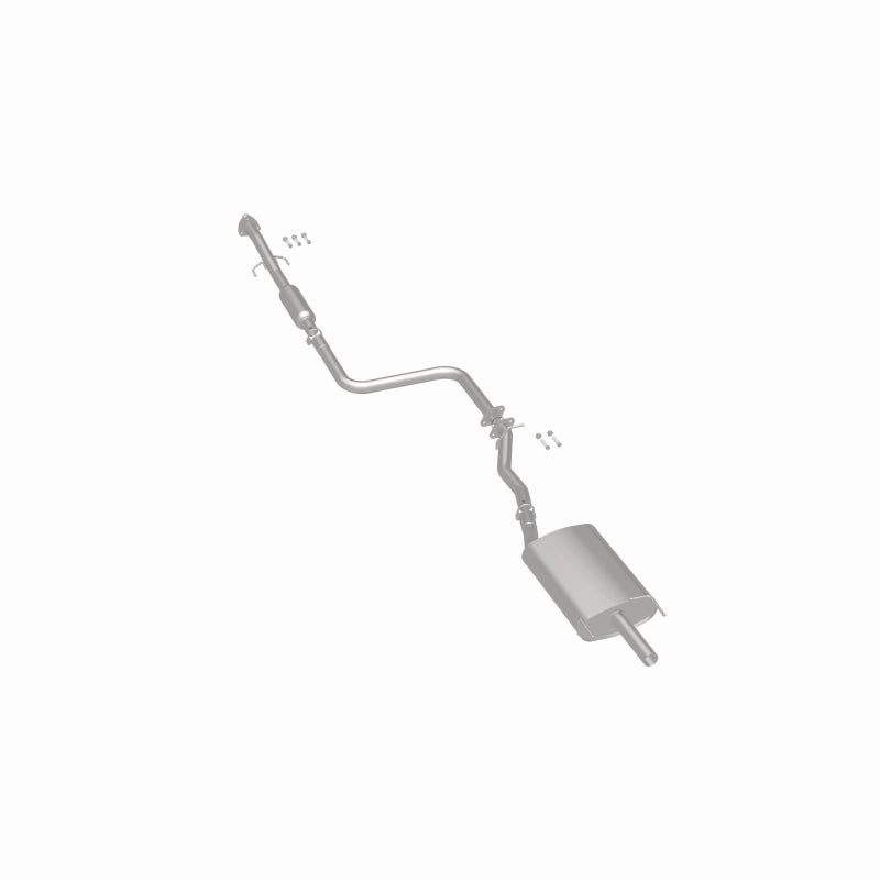 BRExhaust 106-0377 direct-fit exhaust kit, rear three-quarter view of the turntable spin